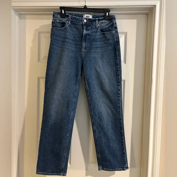 Paige Denim Sarah Straight Ankle Jeans - Picture 5 of 9